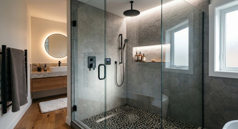 Granite Shower Installation in Pinckney, MI